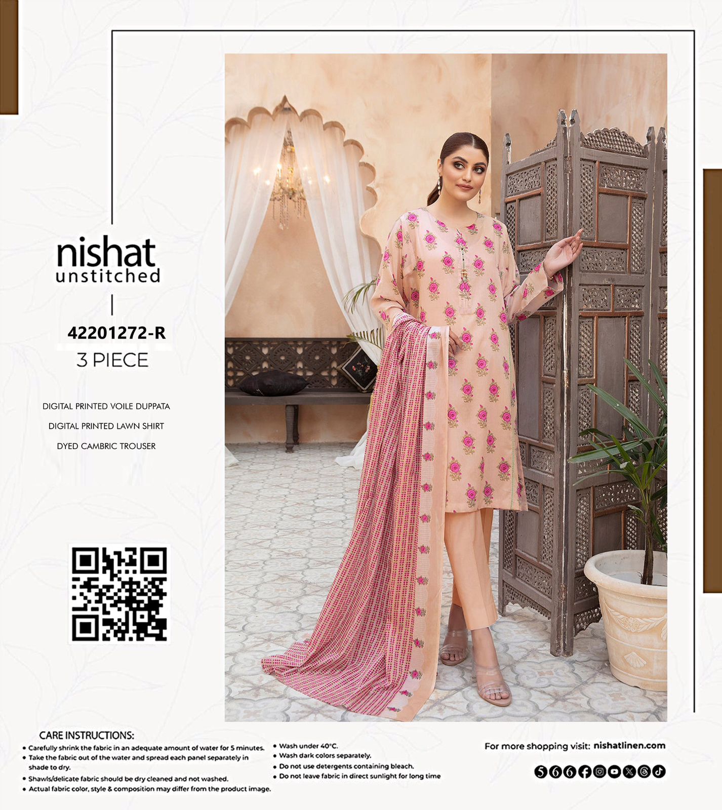 Nishat 3 Piece Unstitch